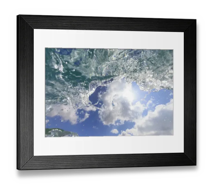 Framed Print : Fisheye view of wave breaks at Hapuna Beach, Big Island, Hawaii Framed Print : Fisheye view of wave breaks at Hapuna Beach, Big Island, Hawaii