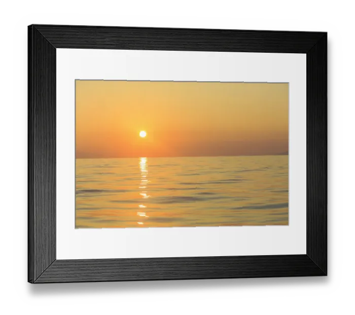 Framed Print : Cloud formations after sunrise, Hulopo e Bay, Lanai Island, Hawaii, USA