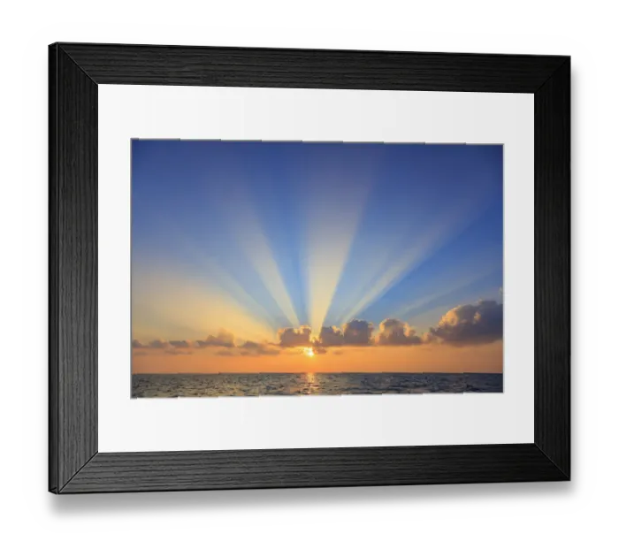 Framed Print : Cloud formations after sunrise, Hulopo e Bay, Lanai Island, Hawaii, USA Framed Print : Cloud formations after sunrise, Hulopo e Bay, Lanai Island, Hawaii, USA