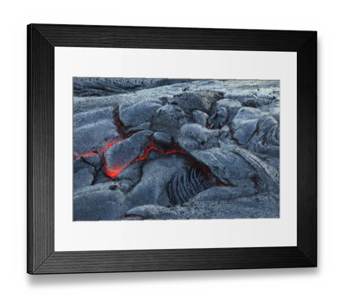 Framed Print : Kilauea lava flow near former town of Kalapana, Big Island, Hawaii, USA Framed Print : Kilauea lava flow near former town of Kalapana, Big Island, Hawaii, USA