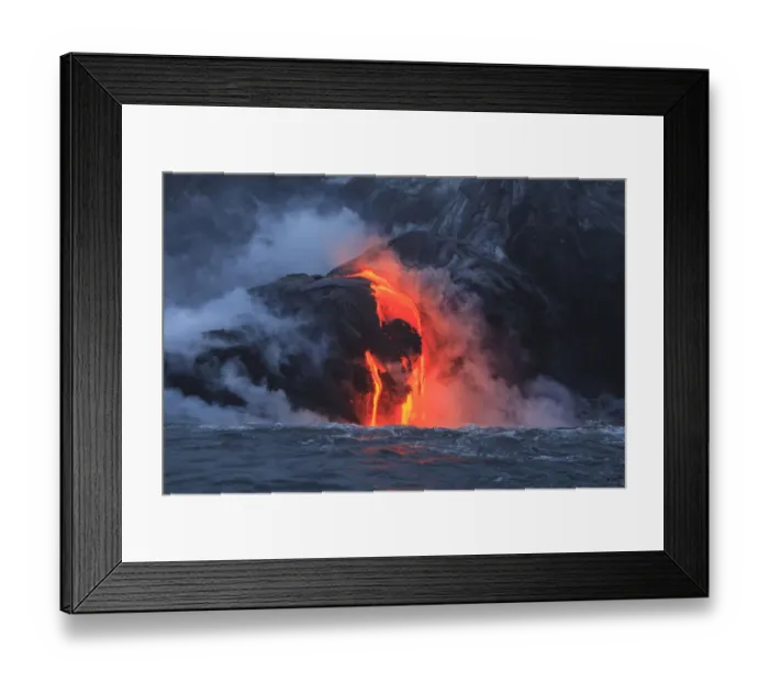 Framed Print : Kilauea lava flow near former town of Kalapana, Big Island, Hawaii, USA Framed Print : Kilauea lava flow near former town of Kalapana, Big Island, Hawaii, USA