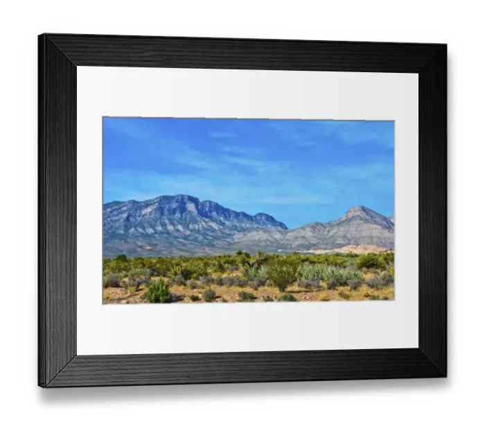 Framed Print : USA, Nevada, Las Vegas, Red Rock National Conservation Area, Red Rock Wash Overlook