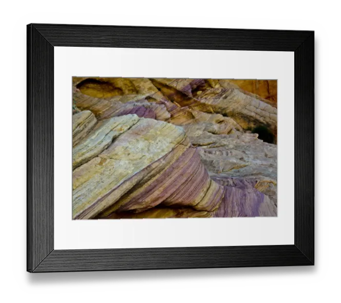 Framed Print : Colorful rocks, Rainbow Vista, Valley of Fire State Park, Overton, Nevada, USA
