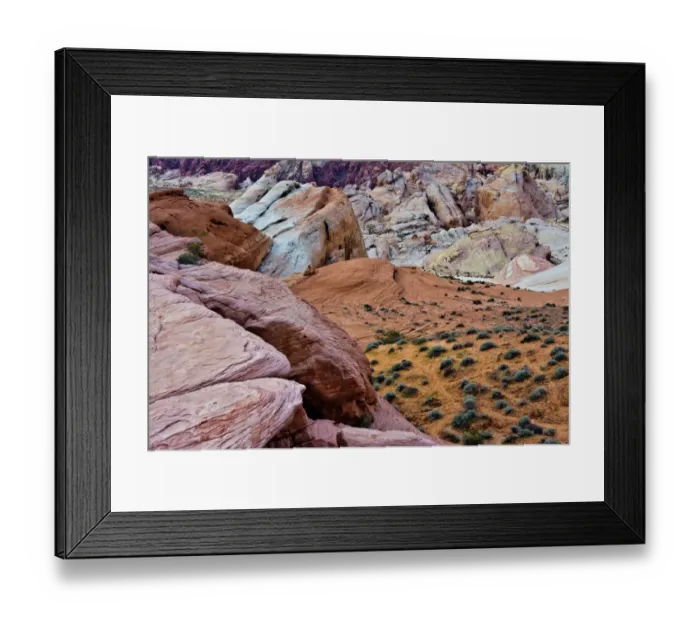 Framed Print : Scenic Drive White Domes Trail, Valley of Fire State Park, Nevada, USA Framed Print : Scenic Drive White Domes Trail, Valley of Fire State Park, Nevada, USA