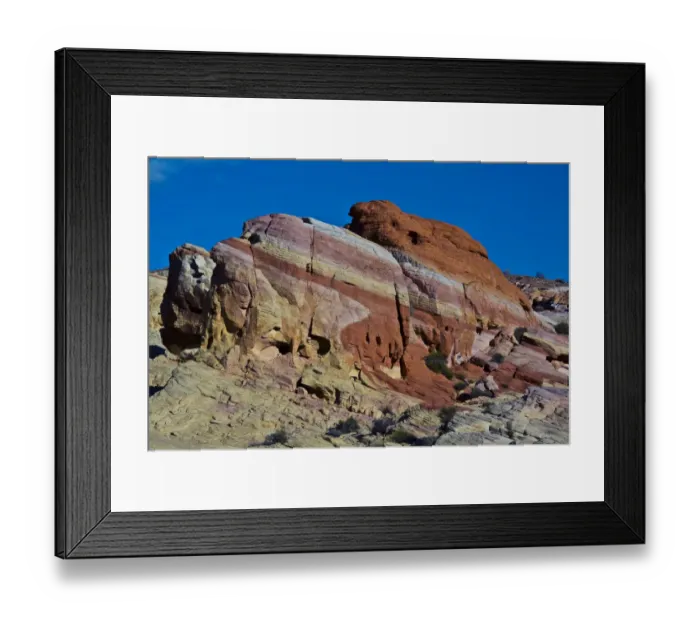 Framed Print : View from Pink Canyon, Valley of Fire State Park, Nevada, USA