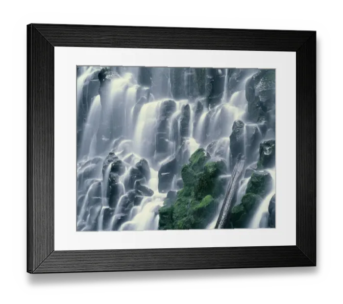 Framed Print : USA, Oregon. Mount Hood National Forest, Mount Hood Wilderness, Ramona Falls is formed Framed Print : USA, Oregon. Mount Hood National Forest, Mount Hood Wilderness, Ramona Falls is formed