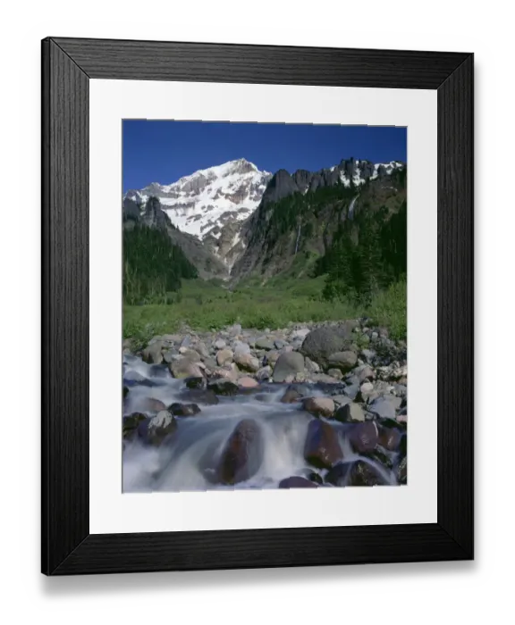 Framed Print : USA, Oregon. Mount Hood National Forest, Mount Hood Wilderness, Muddy Fork of Framed Print : USA, Oregon. Mount Hood National Forest, Mount Hood Wilderness, Muddy Fork of