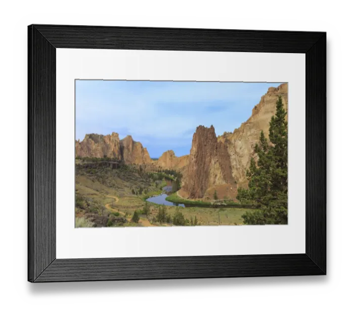 Framed Print : USA, Oregon, Redmond, Terrebonne. Smith Rock State Park. Crooked River. Basalt rocks and cliffs Framed Print : USA, Oregon, Redmond, Terrebonne. Smith Rock State Park. Crooked River. Basalt rocks and cliffs