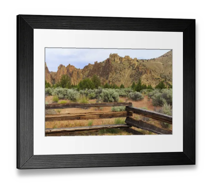 Framed Print : USA, Central Oregon, Redmond, Terrebonne. Smith Rock State Park. Crooked River. High Desert
