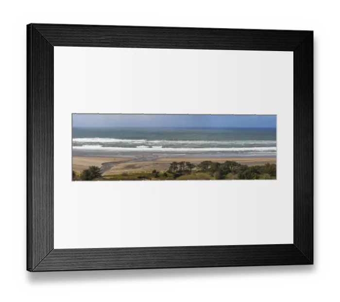 Framed Print : USA, Oregon. Coastal panoramic. Credit as: Don Paulson  /  Jaynes Gallery  /  DanitaDelimont