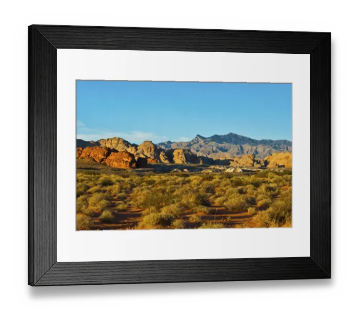 Framed Print : USA, Nevada, Mesquite. Gold Butte National Monument, Mud Road vista