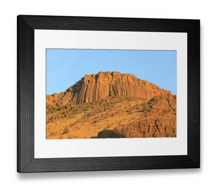 Framed Print : Basalt columns, Lower Deschutes River, Central Oregon, USA Framed Print : Basalt columns, Lower Deschutes River, Central Oregon, USA
