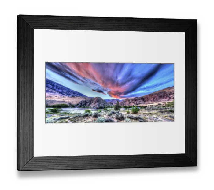 Framed Print : Sunset, Lower Deschutes River, Central Oregon, USA Framed Print : Sunset, Lower Deschutes River, Central Oregon, USA