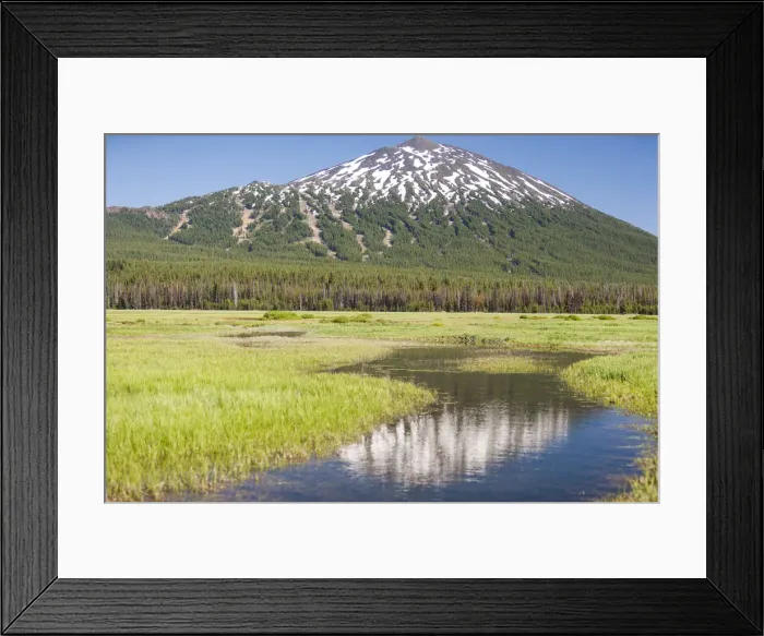 Framed Print : Dutchman Flats, near Sparks Lake, Mt. Bachelor behind, Eastern Oregon, USA Framed Print : Dutchman Flats, near Sparks Lake, Mt. Bachelor behind, Eastern Oregon, USA