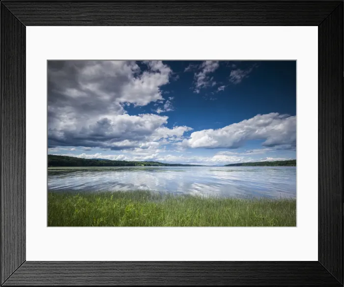 Framed Print : USA, New York, Saugerties. view of the Hudson River