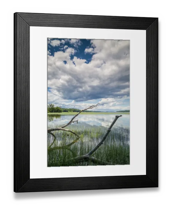 Framed Print : USA, New York, Saugerties. view of the Hudson River