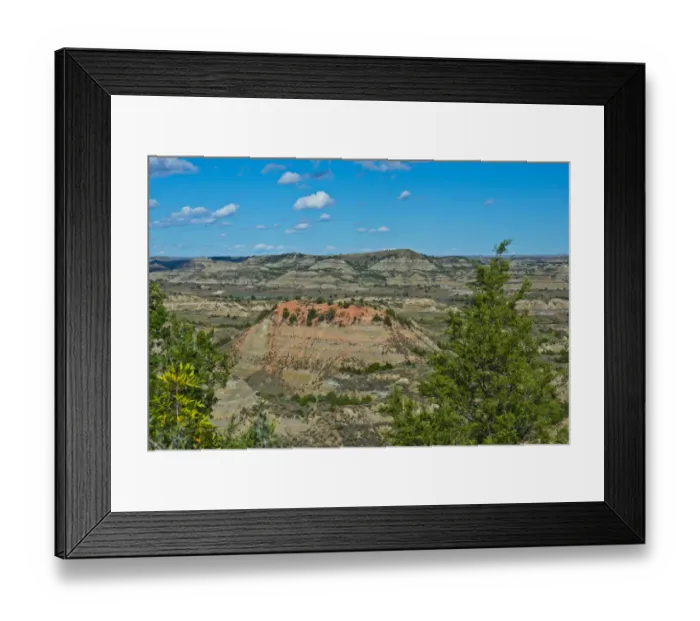 Framed Print : USA, North Dakota, Medora. Theodore Roosevelt National Park, South Unit, Painted Framed Print : USA, North Dakota, Medora. Theodore Roosevelt National Park, South Unit, Painted