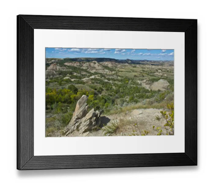 Framed Print : USA, North Dakota, Medora. Theodore Roosevelt National Park, South Unit, Painted Framed Print : USA, North Dakota, Medora. Theodore Roosevelt National Park, South Unit, Painted