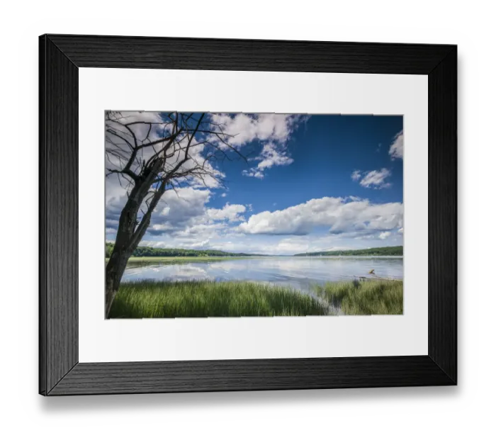 Framed Print : USA, New York, Saugerties. view of the Hudson River