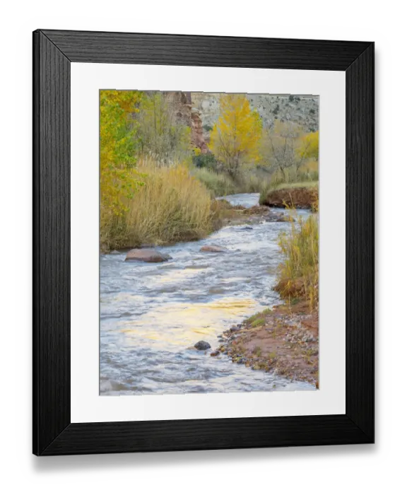 Framed Print : Utah, Capitol Reef National Park, Cottonwood trees and Fremont River Framed Print : Utah, Capitol Reef National Park, Cottonwood trees and Fremont River