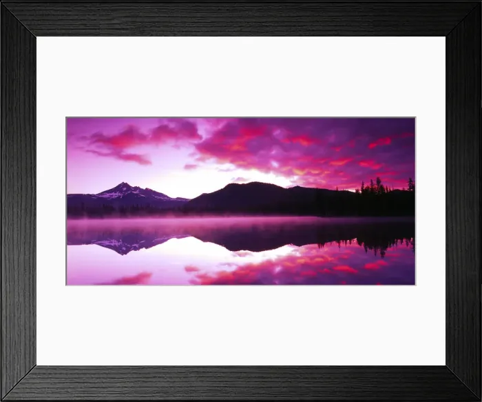 Framed Print : Sparks Lake, Deschutes National Forest, Oregon