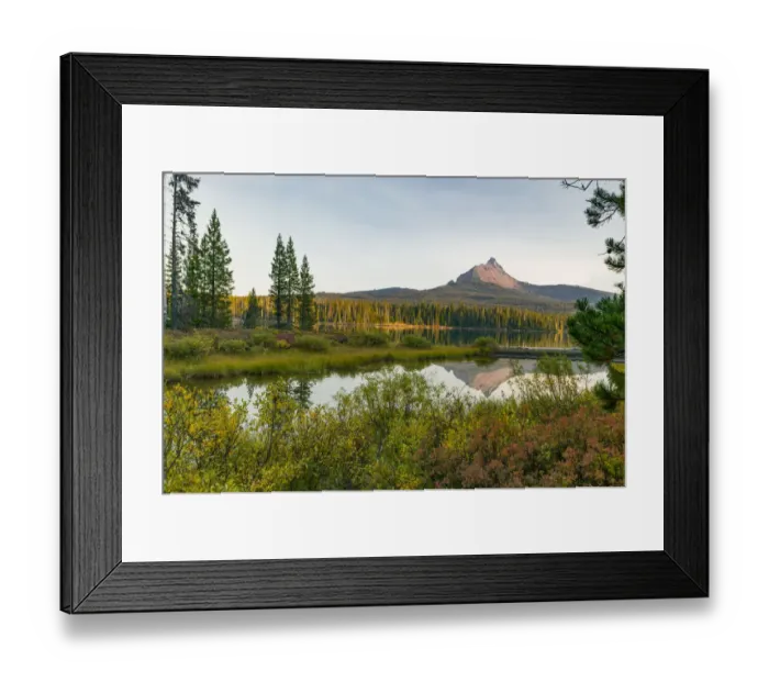 Framed Print : Big Lake, Willamette National Forest, Mt. Washington, Central Oregon Framed Print : Big Lake, Willamette National Forest, Mt. Washington, Central Oregon