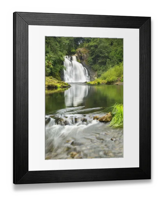 Framed Print : Youngs Falls near Astoria, Oregon