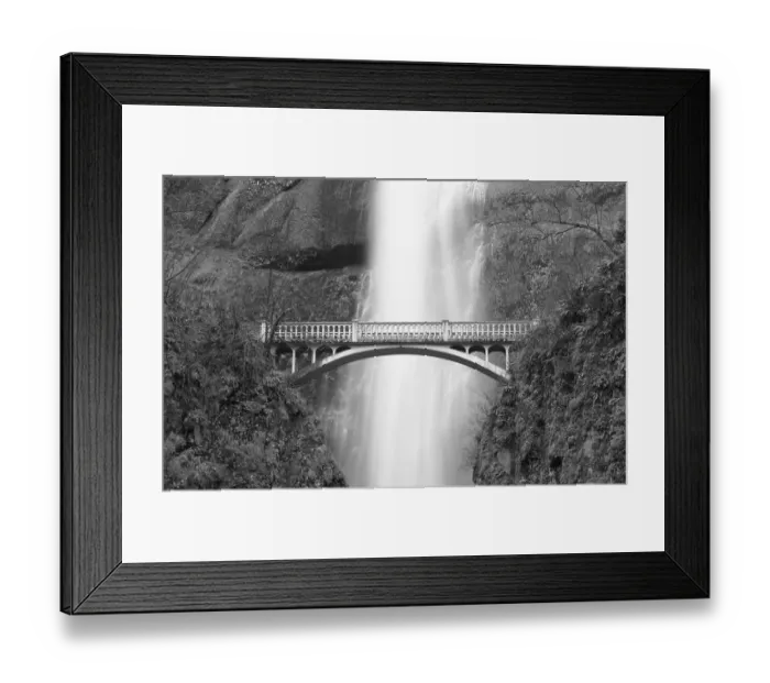Framed Print : Multnomah Falls and bridge, Mount Hood National Forest, Columbia Gorge National Scenic Area Framed Print : Multnomah Falls and bridge, Mount Hood National Forest, Columbia Gorge National Scenic Area