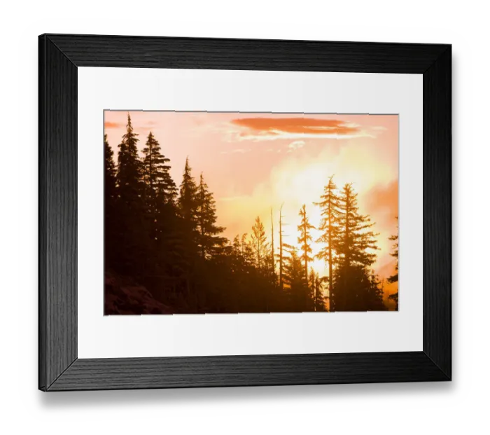 Framed Print : Sunrise scenic views near Timberline Lodge, Lolo Pass, Mt. Hood Wilderness Area, Oregon