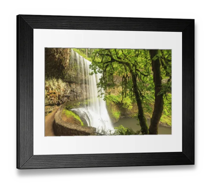 Framed Print : Trail of Ten Falls, Silver Falls State Park, near Silverton, Oregon