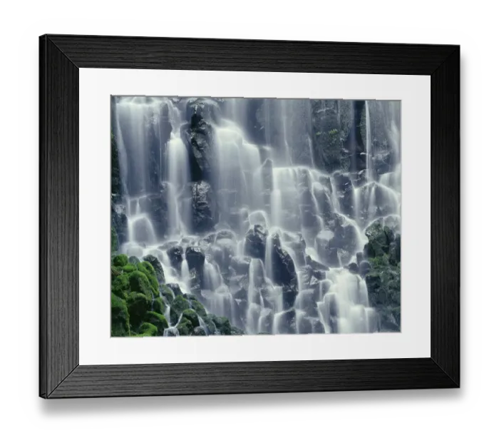 Framed Print : USA, Oregon, Mount Hood National Forest. Mount Hood Wilderness, Ramona Falls is formed Framed Print : USA, Oregon, Mount Hood National Forest. Mount Hood Wilderness, Ramona Falls is formed