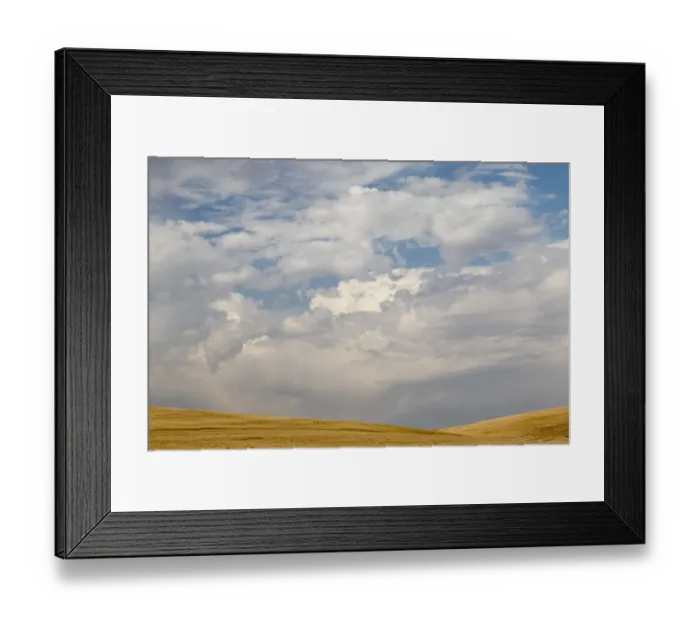 Framed Print : USA, Palouse, Washington State. Wheat field after harvest in the Palouse Region under Framed Print : USA, Palouse, Washington State. Wheat field after harvest in the Palouse Region under