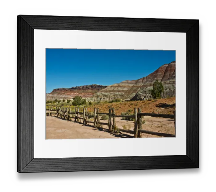 Framed Print : USA, Utah, Paria. View along trail to ghost town