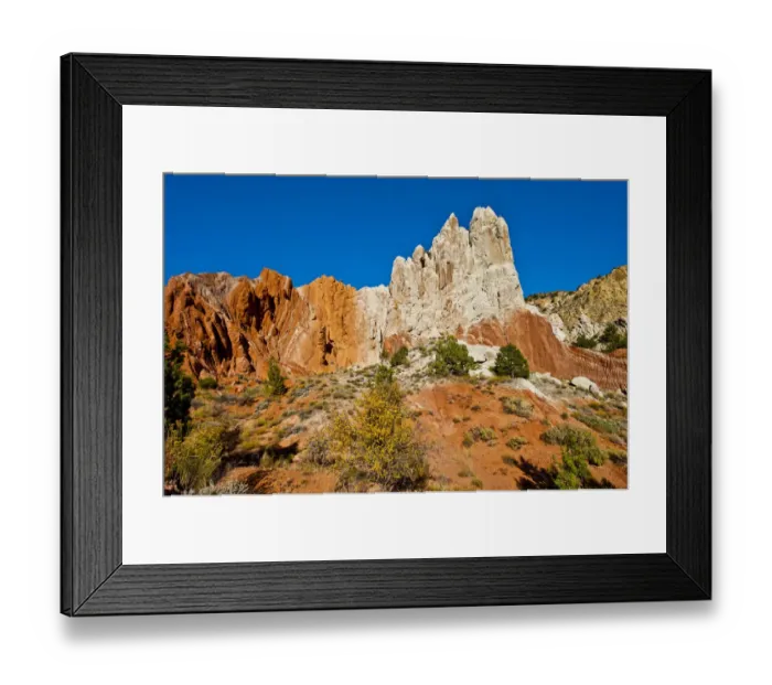 Framed Print : USA, Utah, Big Water. Spectacular views from Cottonwood Canyon Road