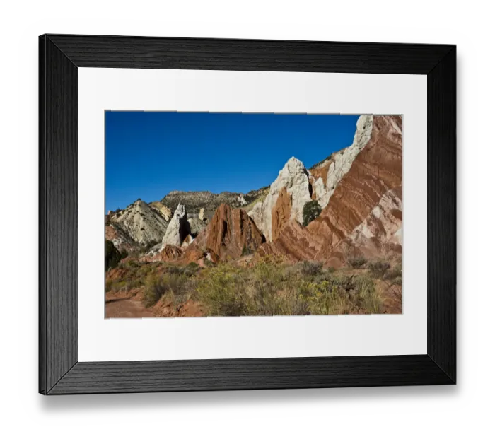 Framed Print : USA, Utah, Big Water. Spectacular views from Cottonwood Canyon Road