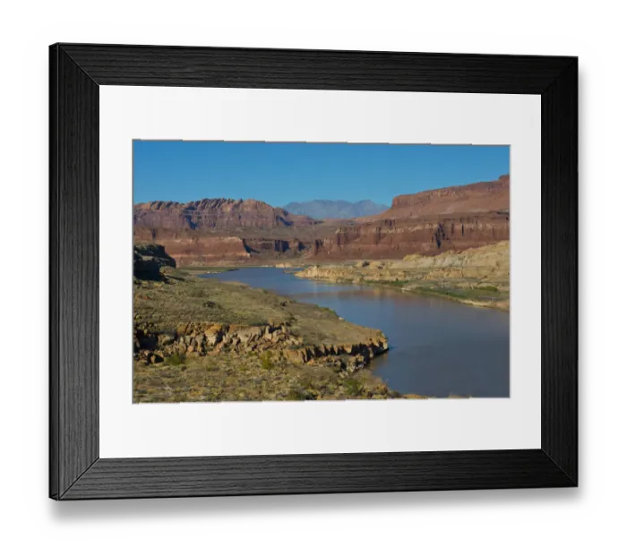 Framed Print : USA, Utah. Hite, Colorado River-Lake Powell, Views from Highway 95
