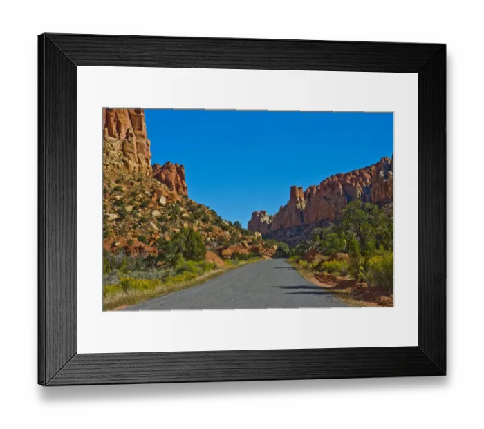 Framed Print : USA, Utah, Boulder. Burr Trail Road views in Long Canyon Framed Print : USA, Utah, Boulder. Burr Trail Road views in Long Canyon