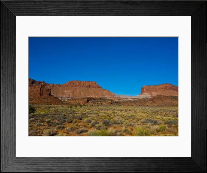 Framed Print : USA, Utah. Views of Colorado River Valley, Lake Powell area along Highway 95