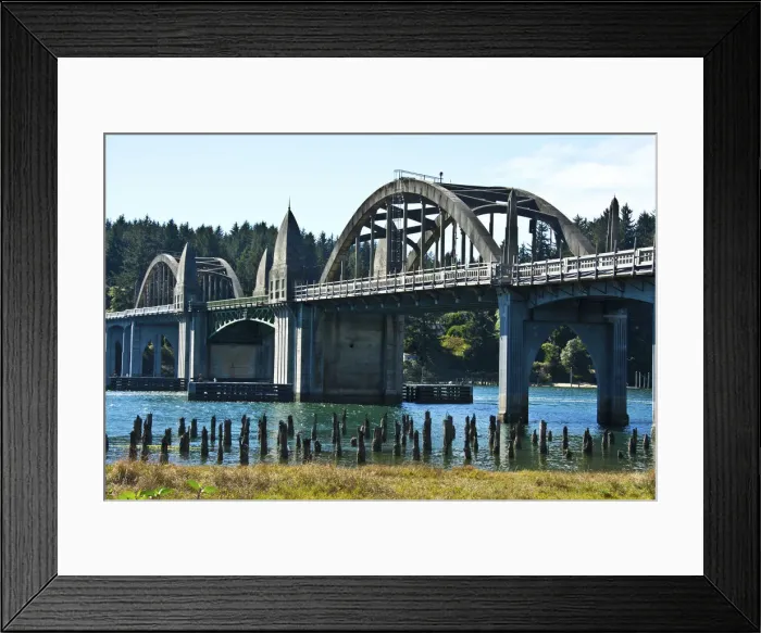 Framed Print : Siuslaw River Bridge, Siuslaw River, Florence, Oregon, USA Framed Print : Siuslaw River Bridge, Siuslaw River, Florence, Oregon, USA