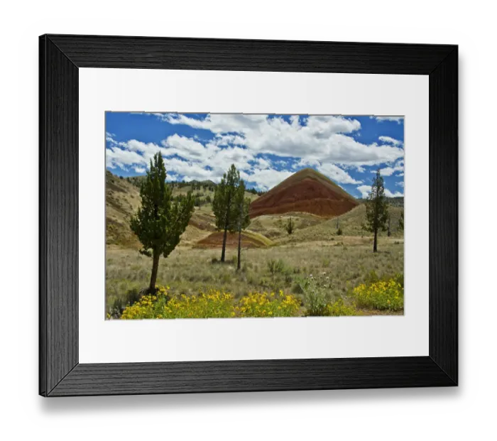 Framed Print : Red Hill, Painted Hills, Mitchell, Oregon, USA Framed Print : Red Hill, Painted Hills, Mitchell, Oregon, USA