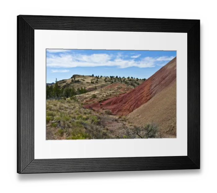 Framed Print : Painted Hills, John Day Fossil Beds National Monument, Mitchell, Oregon, USA