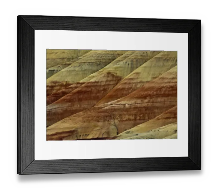 Framed Print : Close-up of Painted Hills, John Day Fossil Beds National Monument, Mitchell, Oregon, USA