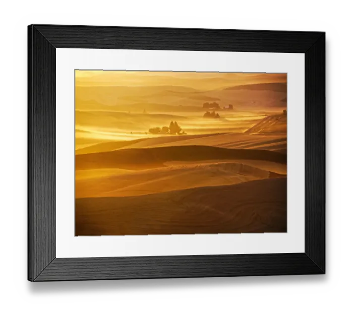 Framed Print : USA, Washington State, Palouse Region. Sunset over rolling hills with dust in the air Framed Print : USA, Washington State, Palouse Region. Sunset over rolling hills with dust in the air