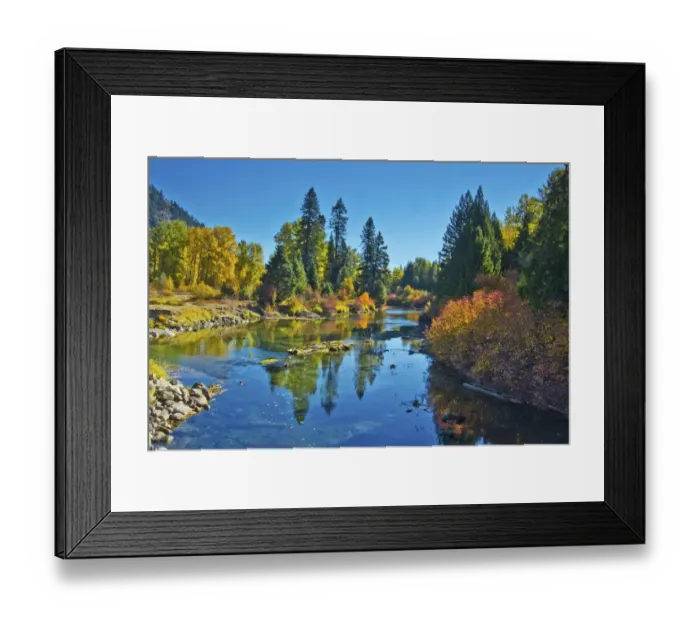 Framed Print : Autumn color, White River, Wenatchee National Forest, Washington State, USA Framed Print : Autumn color, White River, Wenatchee National Forest, Washington State, USA