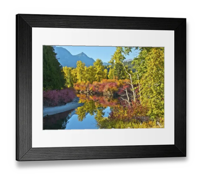 Framed Print : Autumn color, White River, Wenatchee National Forest, Washington State, USA Framed Print : Autumn color, White River, Wenatchee National Forest, Washington State, USA