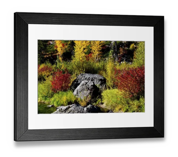 Framed Print : Autumn color, Tumwater Canyon, Wenatchee National Forest, Washington State, USA