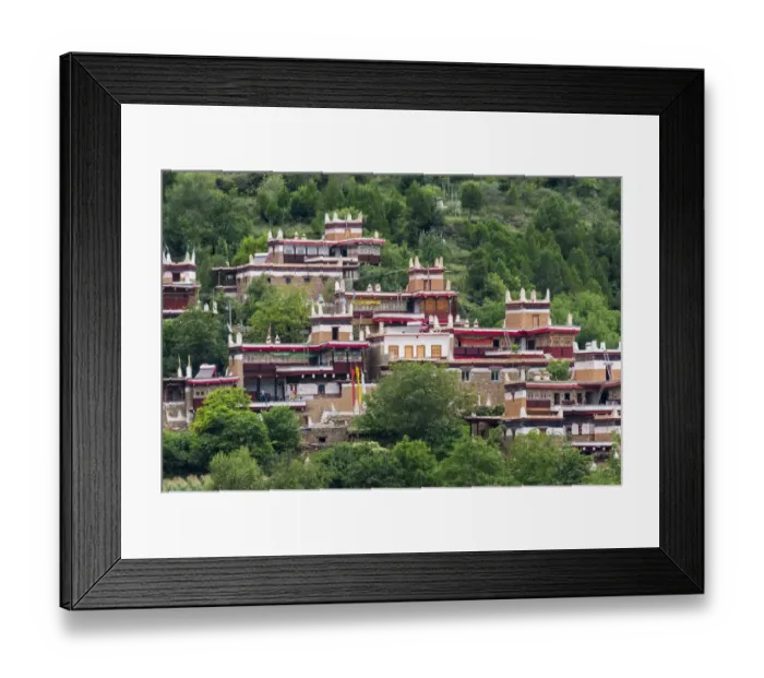 Framed Print : Tibetan village in the mountain, Jiaju, Danba County, Garze Tibetan Autonomous Prefecture Framed Print : Tibetan village in the mountain, Jiaju, Danba County, Garze Tibetan Autonomous Prefecture