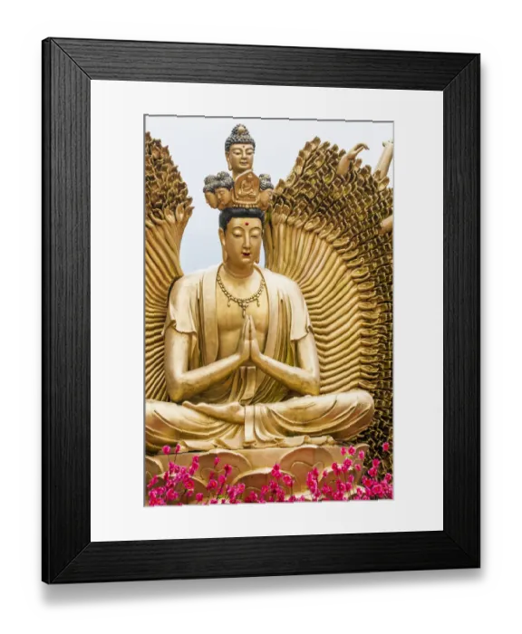Framed Print : Ten Thousand Buddhas Monastery, Sha Tin, Hong Kong, China Framed Print : Ten Thousand Buddhas Monastery, Sha Tin, Hong Kong, China