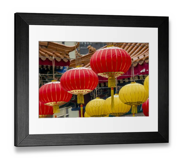 Framed Print : Chinese lanterns at Sik Sik Yuen Wong Tai Sin Temple, Kowloon, Hong Kong, China Framed Print : Chinese lanterns at Sik Sik Yuen Wong Tai Sin Temple, Kowloon, Hong Kong, China