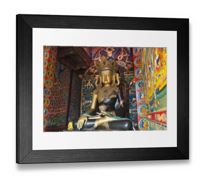 Framed Print : Buddhist statue in Litang Monastery (Changchunkeersi), Litang, western Sichuan, China Framed Print : Buddhist statue in Litang Monastery (Changchunkeersi), Litang, western Sichuan, China